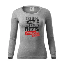 Sice jsem barvoslepá, ale vím, že v červené vypadám dobře Sice jsem barvoslepá, ale vím, že v červené vypadám dobře