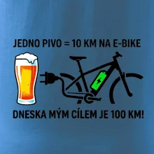 Jedno pivo = 10 km na E-bike. Dneska mým cílem je 100 km!