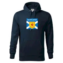 Skotská vlajka s erbem lva