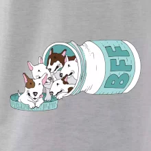 Bullterrier Friends Forever zelené (Pecka design)