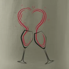 Víno je láska - srdíčka