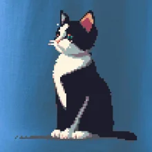 Mourovatá kočka pixel