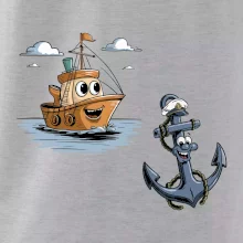 Parové triko - Loď a kotva