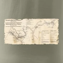 Mapa Báňské dráhy z Moravské Ostravy do Doubravy