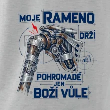 Badminton rameno drží boží vůle