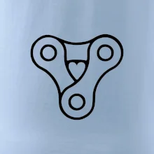 Cyklo srdce řetěz trojúhelník