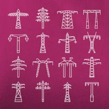 Typy stožárů vysokého napětí