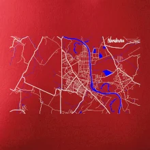 Neratovice - Mapa s vodními toky