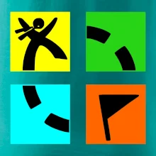 Geocaching logo barevné