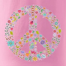 Peace symbol lístečky