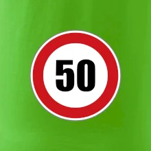 Dopravní značka - omezení rychlosti 50