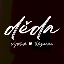 Děda Tričko se jmény dětí psací písmo