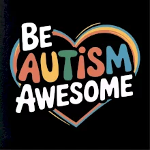 Be autism awesome srdce Be autism awesome srdce
