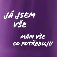 Nápis Já jsem vše!