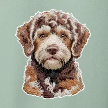 Lagotto romagnolo vyšívaná hlava na prsu