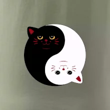 Kočky jin jang barevné