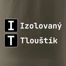 IT Nápis Izolovaný Tlouštík