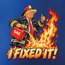 Donald Trump jako hasič I fixed it