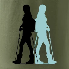 Nordic walking figury - žena
