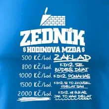 Hodinová mzda zedník