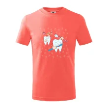 Zubařské tričko - kartáček a jídlo