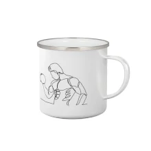 Fitness muž jedním tahem