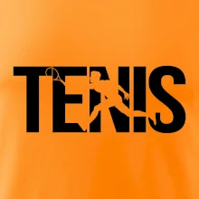 Tenis nápis silueta