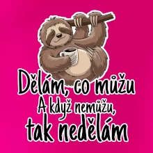 Dělám, co můžu. A když nemůžu, tak nedělám.