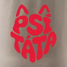 Psí táta nápis v hlavě