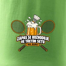 Badminton třetí set na baru