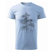 Konopí kytka černobílá