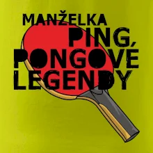Manželka ping pongové legendy