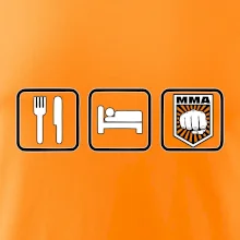 Eat sleep MMA v řádku