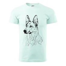 Německý ovčák černá kresba