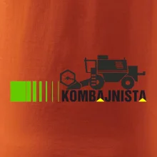 Kombajnista zelená a žlutá