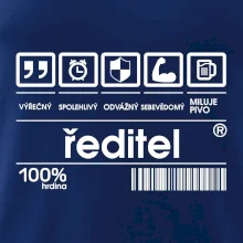 Čárový kód - Ředitel