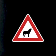 Dopravní značka - Pozor vlk