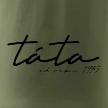 Psací nápis táta s ročníkem