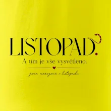 Listopad a tím je vše vysvětleno minimalistický štír