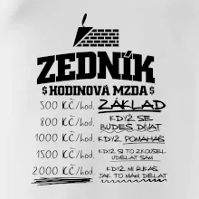 Hodinová mzda zedník