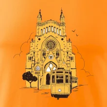 Mallorca - katedrála a tramvaj