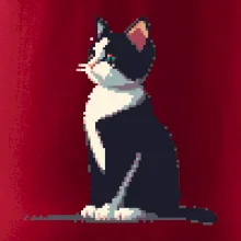 Mourovatá kočka pixel