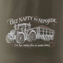 Bez nafty to nepojede traktor s vlekem
