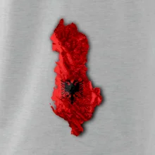 Mapa Albánie reliéf hor