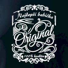 Vintage nejlepší babička  100% kvalita