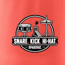 Snare kick hi-hat opakovat - bubenické trio