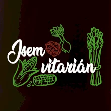 Jsem vitarián - nápis