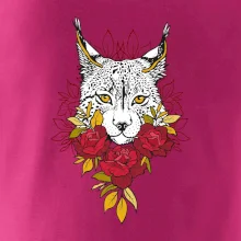 Rys s červenými růžemi  (Pecka design)