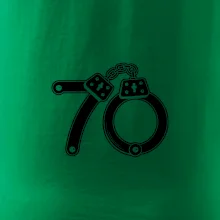 Narozeninové tričko pro policajta - pouta 70