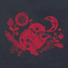 Folklor - liška spící